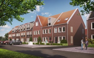 Meerland impressie hoek straat